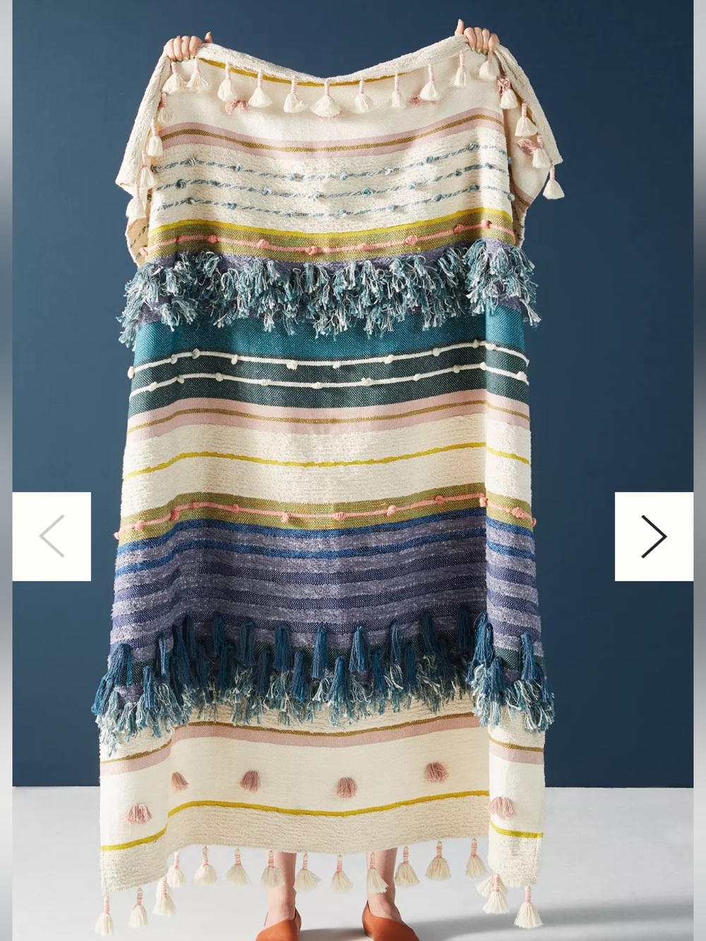 NWT Anthropologie All Roads Yucca Throw Blanket